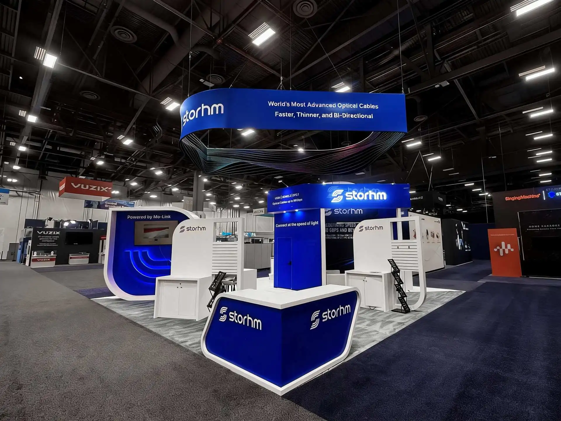 Modular trade show displays vs custom trade show booth IMTS Chicago